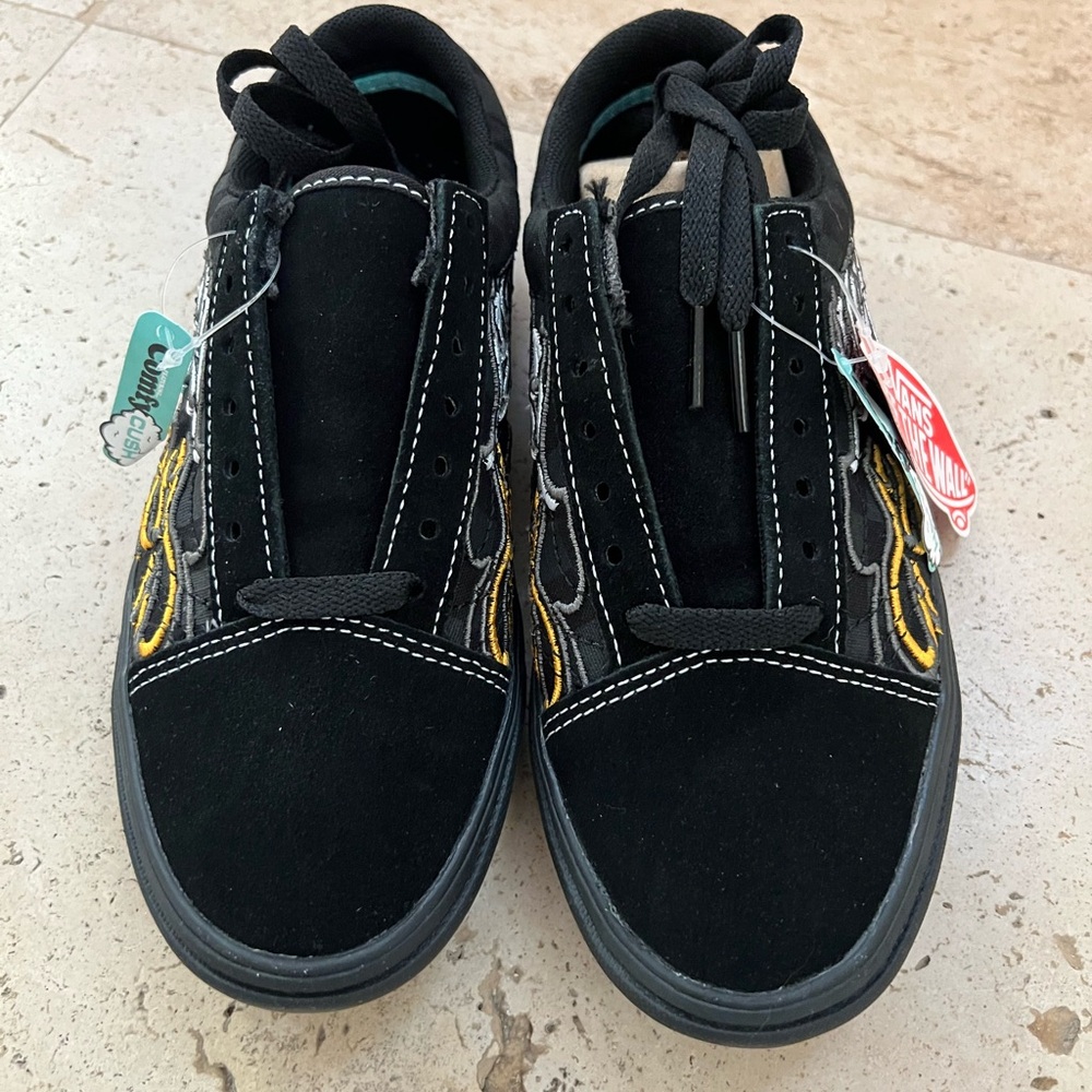 VANS ComfyCush Old Skool Ignition Black/Black Skate Shoes - Picture 8 of 11